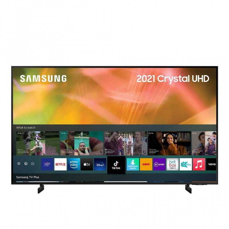 SAMSUNG de 43 pulgadas, clase Crystal UHD, serie AU8000, 4K, UHD, HDR,  Smart TV, con Alexa incorporada (UN43AU8000FXZA, modelo 2021).
